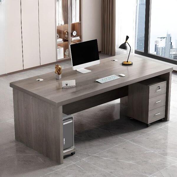 Meja Kantor Minimalis HPL Dengan Drawer 3 Laci