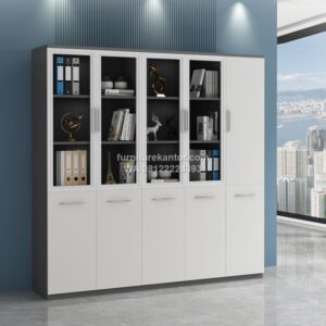 Lemari Arsip Kantor Minimalis Modern Warna Putih
