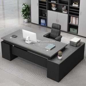 Meja Direksi Minimalis L Shape Desain Modern