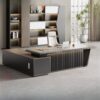 Meja Direktur Minimalis Modern Mewah Model L Shape