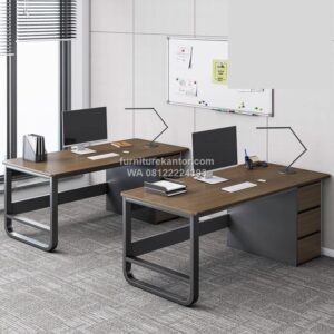 Meja Kantor Minimalis Dengan 3 Laci Penyimpanan