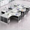 Meja Kantor Untuk Karyawan 6 Orang Minimalis Modern