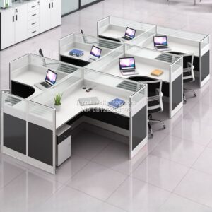 Meja Kantor Untuk Karyawan 6 Orang Minimalis Modern