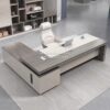 Meja Kerja Direktur L Shape Minimalis Modern