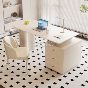 Meja Kerja Modern Warna Putih Duco