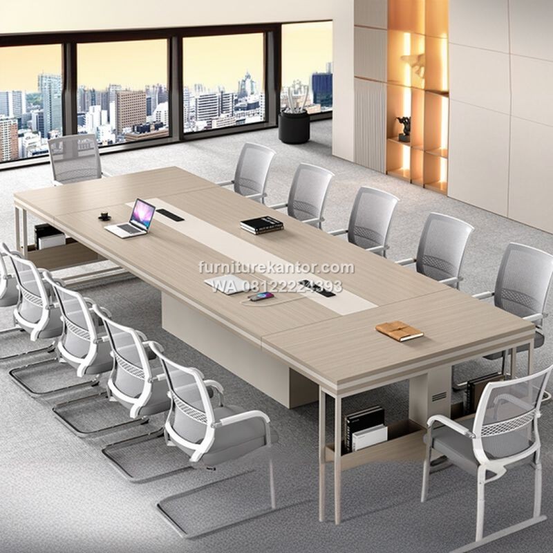 Meja Meeting Minimalis Modern Untuk 12 Kursi