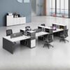 Meja Partisi 6 Staff Minimalis Modern