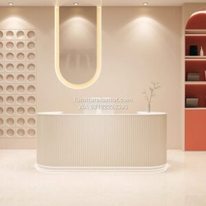 Meja Penerima Tamu Kantor Desain Unik