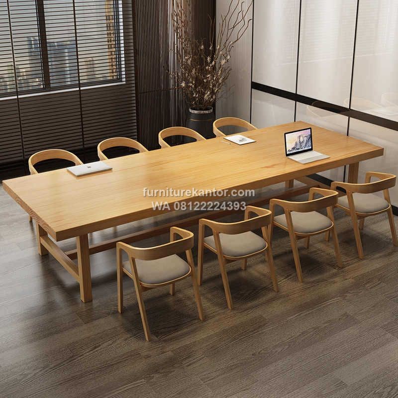 Meja Rapat Kantor 8 Kursi Minimalis Modern 240x100