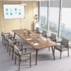 Meja Rapat Kayu Jati Minimalis Modern 8 Kursi Mewah