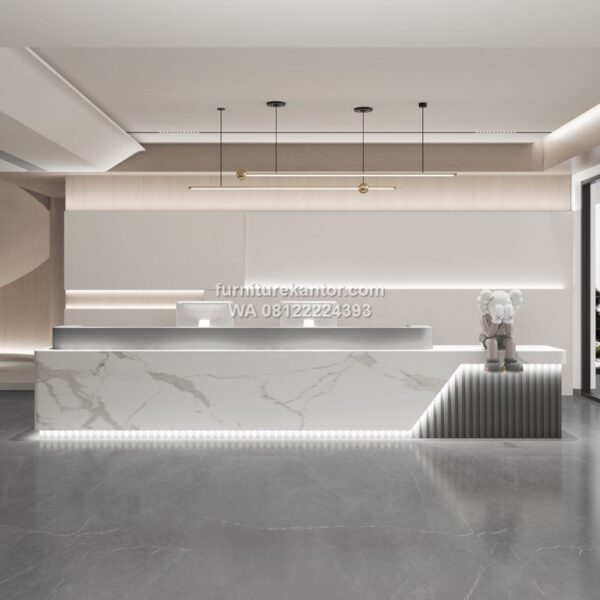 Meja Receptionist Hotel Minimalis Modern Fungsional