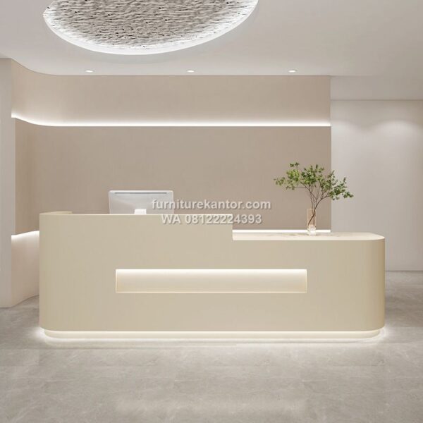 Meja Receptionist Kantor Desain Modern