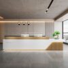 Meja Receptionist Minimalis Modern 420 cm
