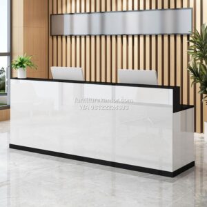 Meja Receptionist Sederhana Multifungsi 260cm