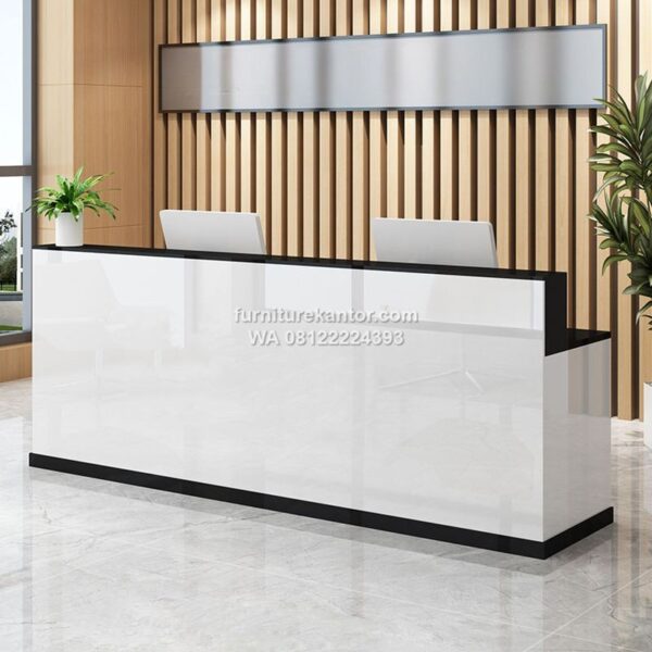 Meja Receptionist Sederhana Multifungsi 260cm
