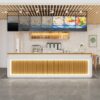 Meja Resepsionis Hotel Model Salur Minimalis
