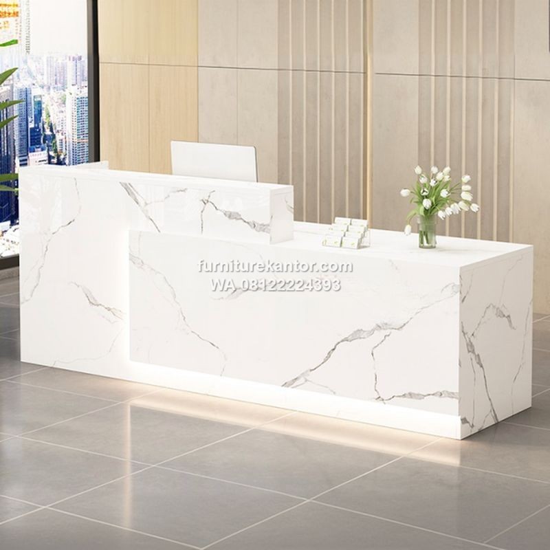 Meja Resepsionis Lobby Minimalis Modern