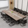 Meeting Table Minimalis Kaki Besi Untuk 8 Orang