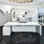 Meja Direktur dengan Desain Minimalis Elegan