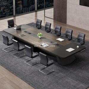 Meja Meeting Kantor 12 Orang Desain Elegant