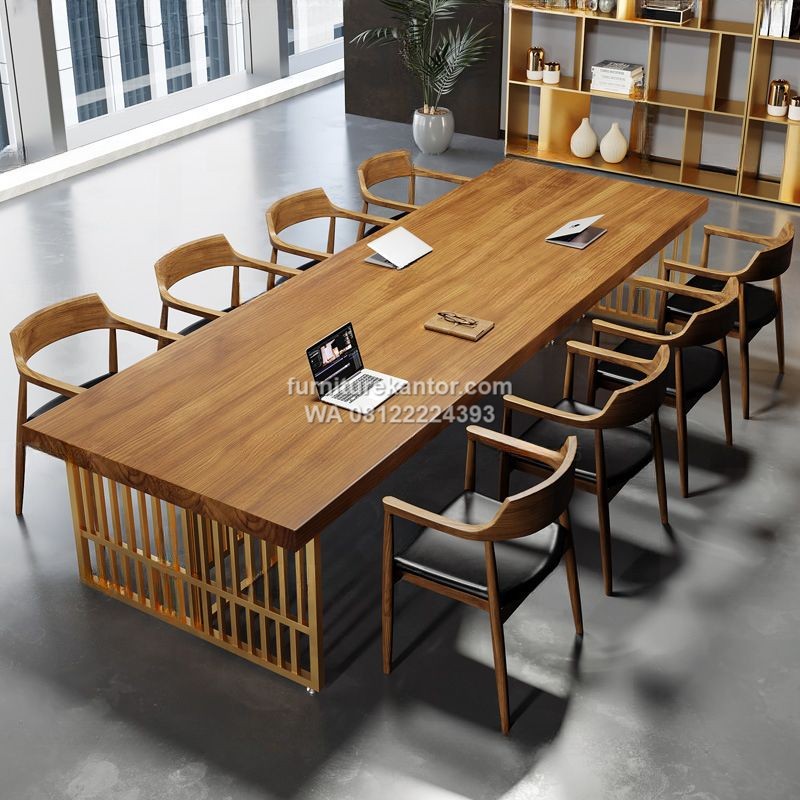 Meja Meeting Kantor Minimalis Dengan 8 Kursi