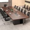 Meja Meeting Minimalis Kantor 14 Orang Dengan Storage