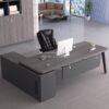 Meja Komputer Kantor L Shape Minimalis Terbaru