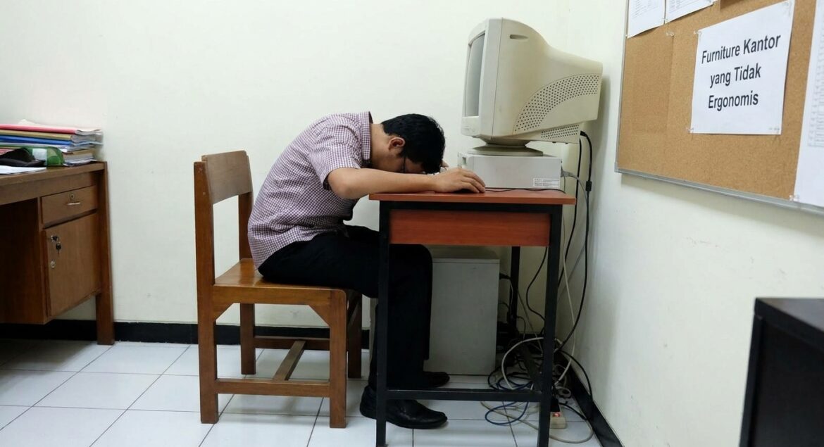 Furniture Kantor yang Tidak Ergonomis