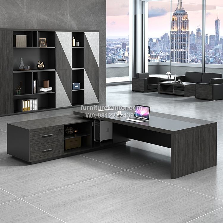 Meja Direktur Executive Dengan Storage Samping Premium Meja Direktur Executive Dengan Storage Samping Premium