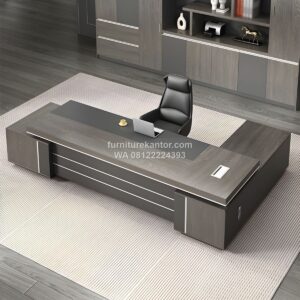 Meja Direktur Executive Desain Mewah L Shape