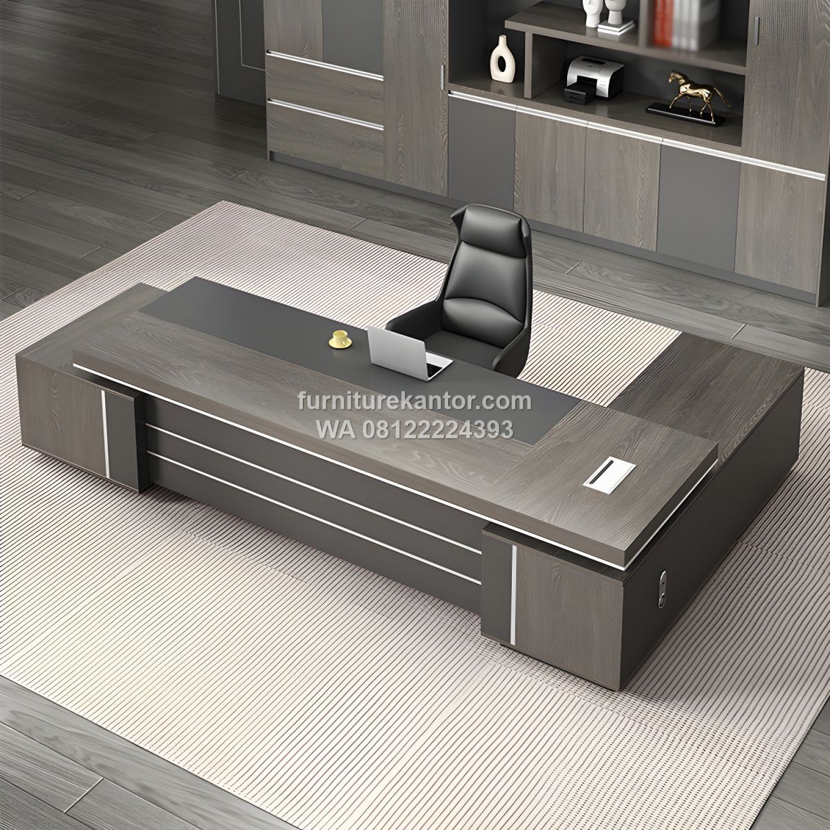 Meja Direktur Executive Desain Mewah L Shape 1 Meja Direktur Executive Desain Mewah L Shape
