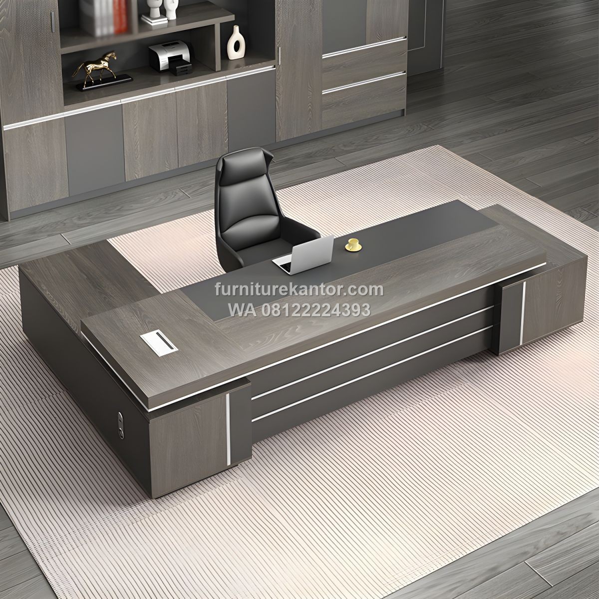 Meja Direktur Executive Desain Mewah L Shape 3 Meja Direktur Executive Desain Mewah L Shape