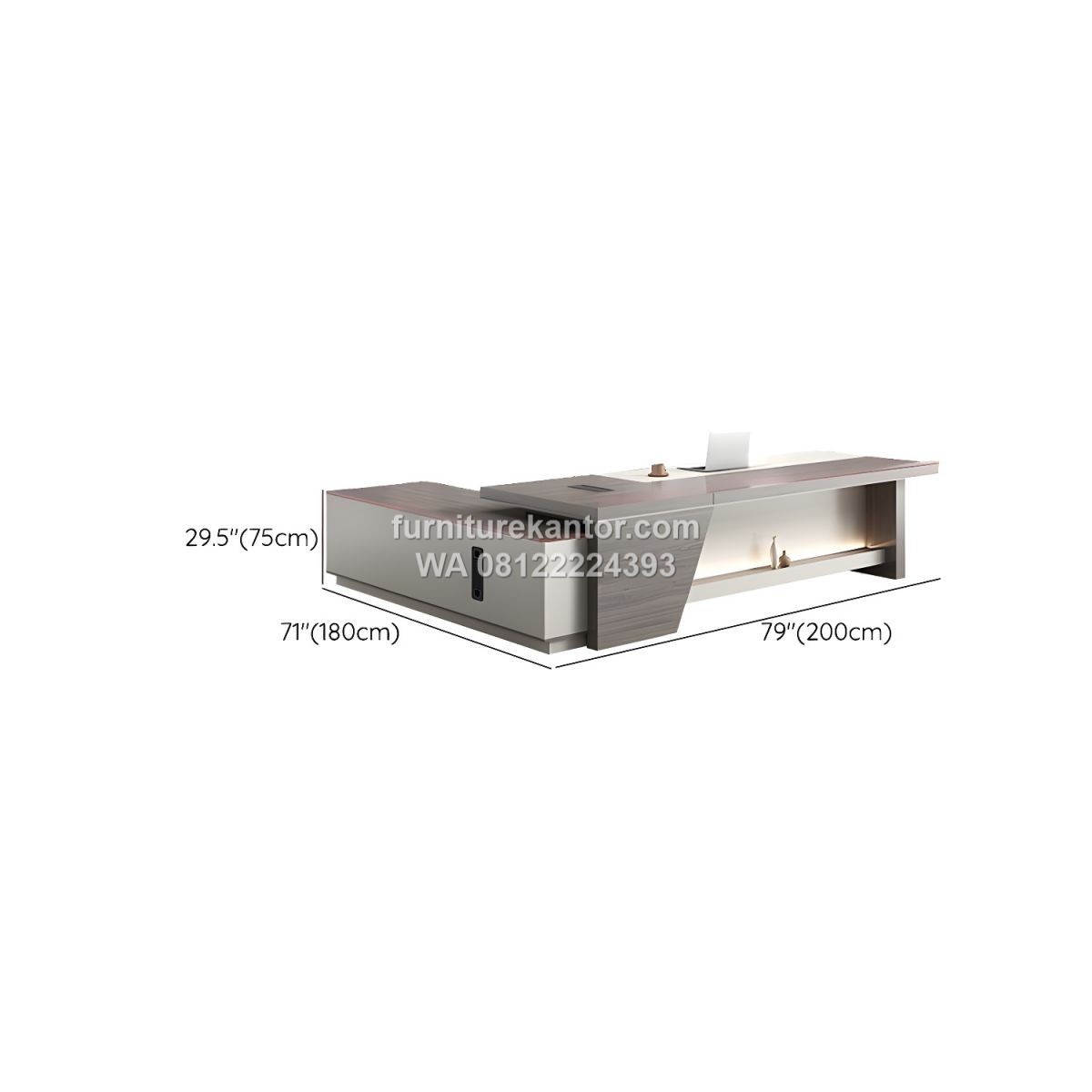 Meja Direktur Executive HPL Premium Desain L Shape 4 Meja Direktur Executive HPL Premium Desain L Shape