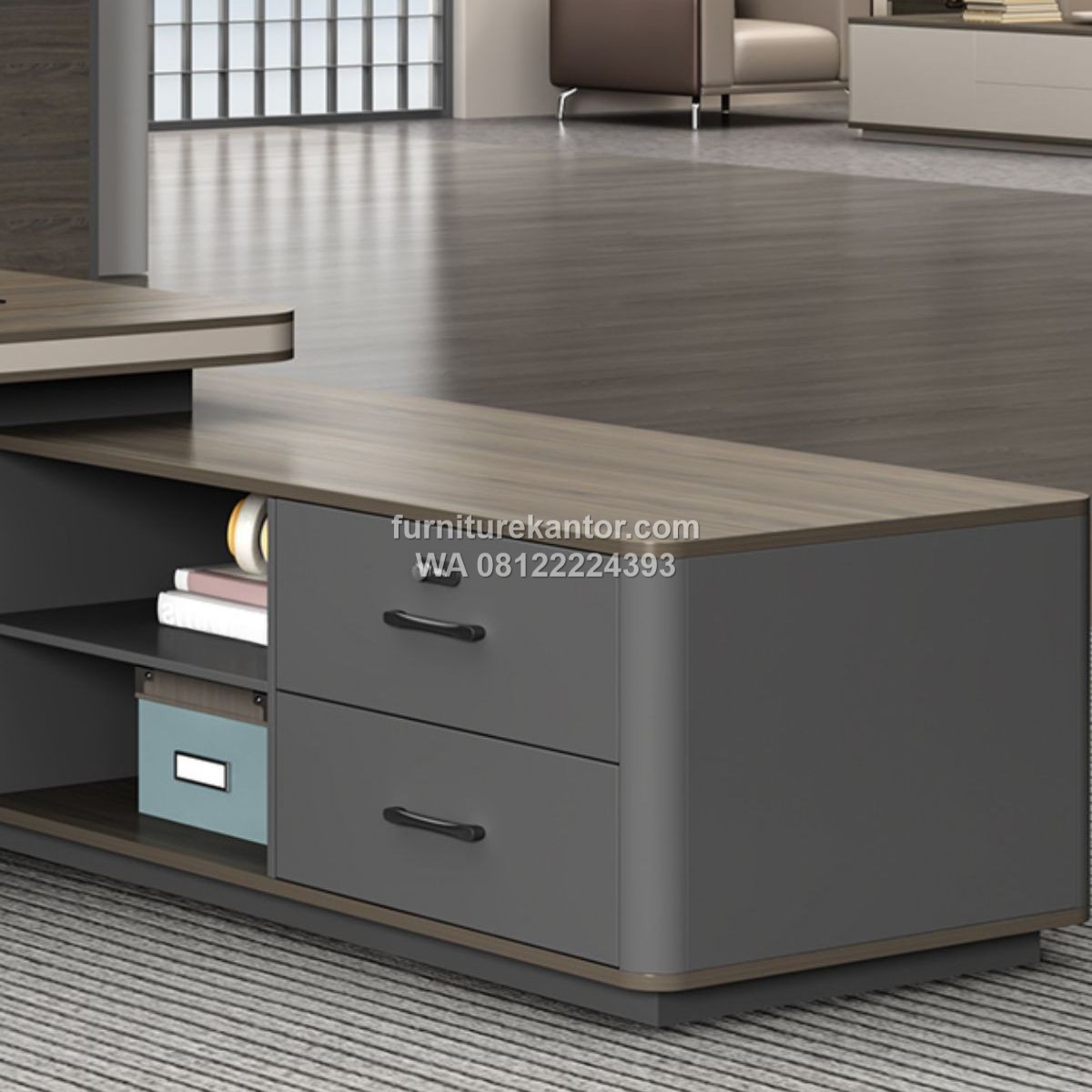 Meja Direktur Kantor Desain Futuristik Minimalis Premium 2 Meja Direktur Kantor Desain Futuristik Minimalis Premium