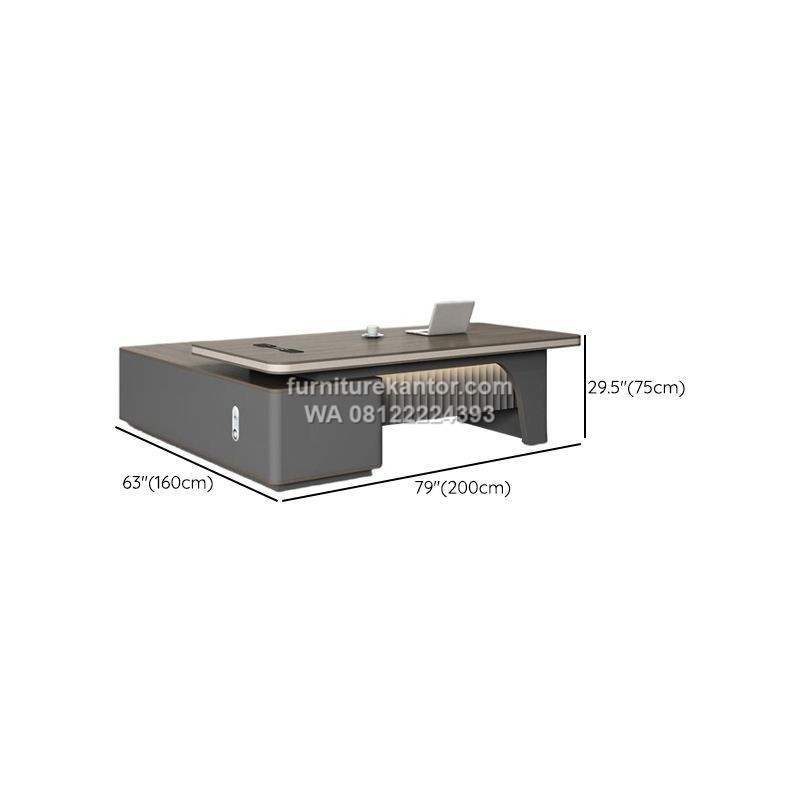Meja Direktur Kantor Desain Futuristik Minimalis Premium 3 Meja Direktur Kantor Desain Futuristik Minimalis Premium