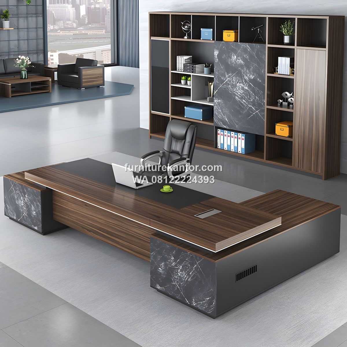 Meja Direktur Kantor Executive Premium Modern L Shape 1 Meja Direktur Kantor Executive Premium Modern L Shape