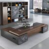 Meja Direktur Kantor Executive Premium Modern L Shape