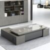 Meja Direktur Kantor Finishing HPL Glossy Mewah