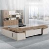Meja Direktur Kantor Minimalis Warna Kayu Premium