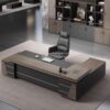 Meja Direktur Minimalis L Shape Elegan Desain Modern