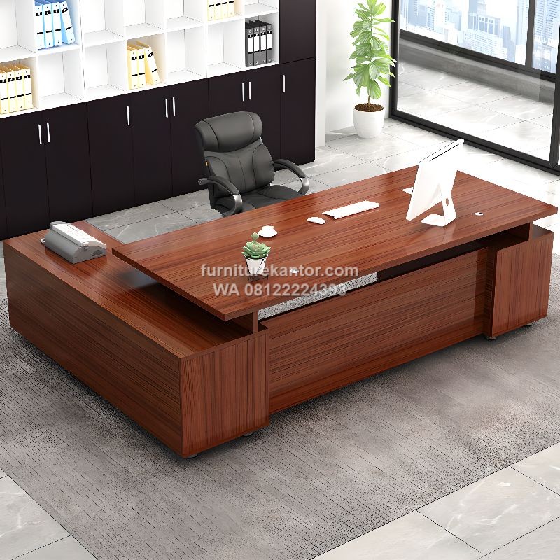 Meja Direktur Minimalis Ruang Eksekutif Modern Premium
