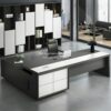 Meja Direktur Modern Minimalis Finishing HPL Berkualitas