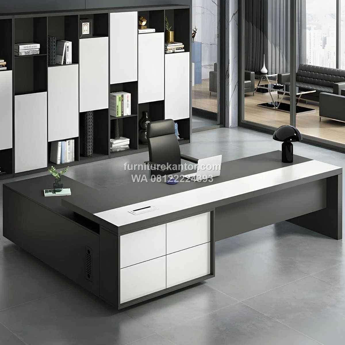 Meja direktur modern minimalis untuk ruang kantor profesional