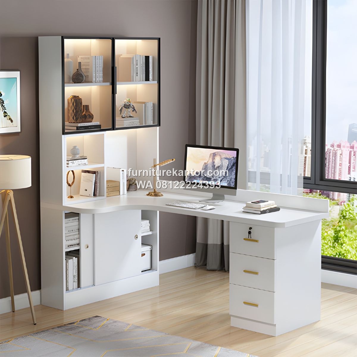 Meja Kantor Di Rumah Serbaguna Desain Minimalis Modern