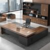 Meja Kantor Direktur Eksekutif Minimalis L Shape Mewah