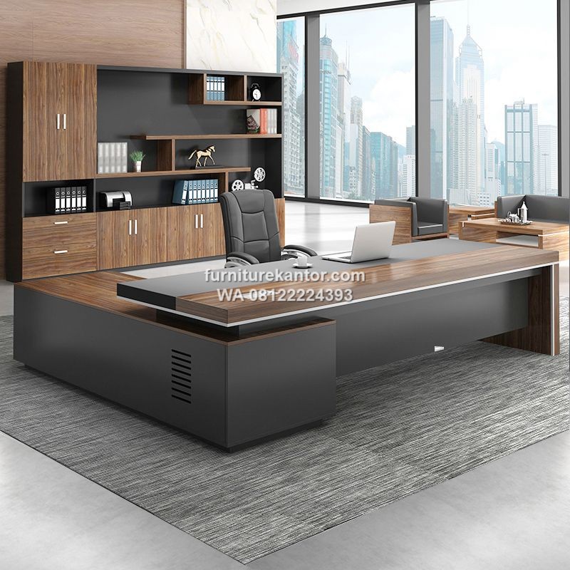 Meja Kantor Direktur Eksekutif Minimalis L Shape Mewah 2 Meja Kantor Direktur Eksekutif Minimalis L Shape Mewah