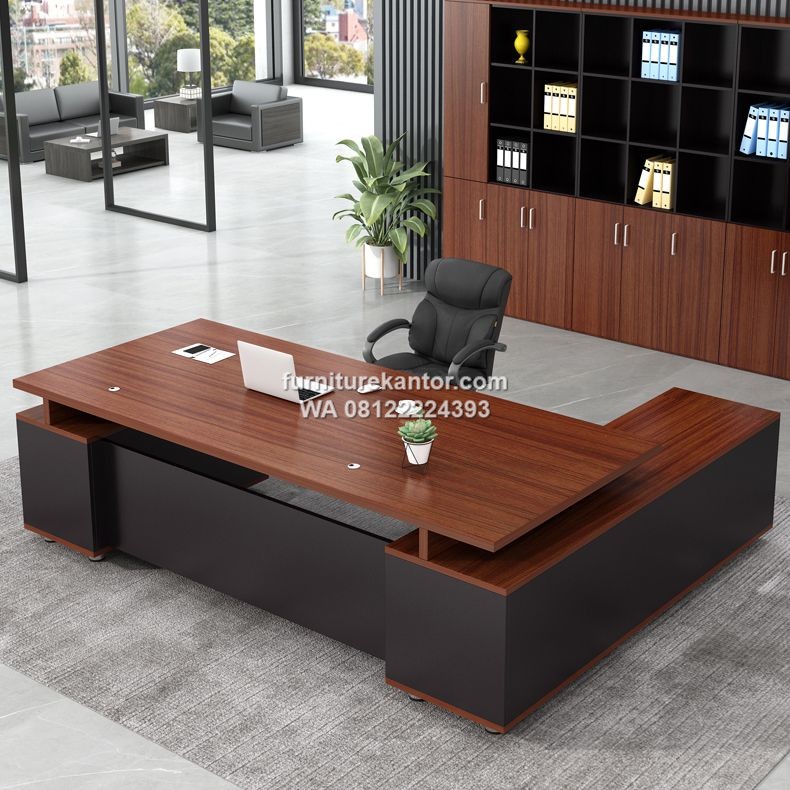 Meja Kantor Direktur Eksekutif Modern L Shape 1 Meja Kantor Direktur Eksekutif Modern L Shape