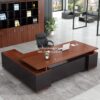 Meja Kantor Direktur Eksekutif Modern L Shape