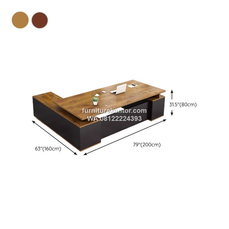 Meja Kantor Direktur Eksekutif Modern L Shape 3 Meja Kantor Direktur Eksekutif Modern L Shape