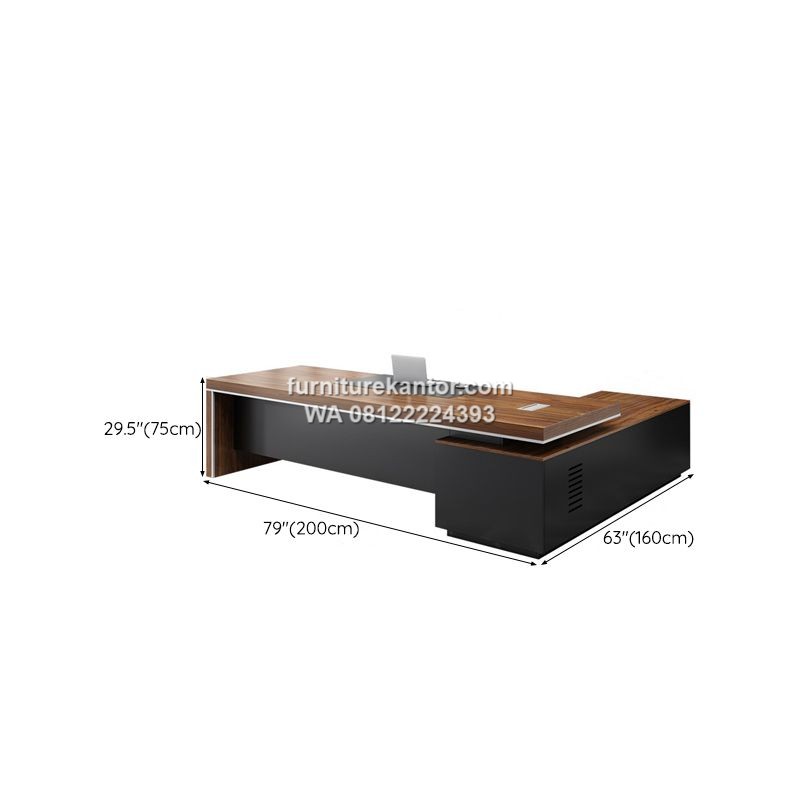 Meja Kantor Direktur Minimalis Modern L Shape 3 Meja Kantor Direktur Minimalis Modern L Shape